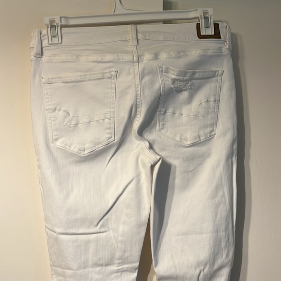American Eagle white distressed denim jeans - Picture 4 of 7